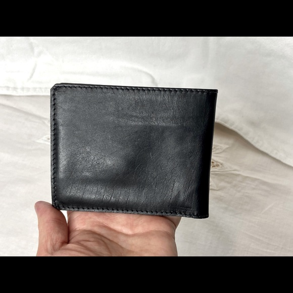 Handcrafted Super Soft Leather Black Genuine Leather Wallet Snap Pocket Men’s - Picture 3 of 10